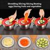 Stainless Steel Mixing Bowl Set with Graters, Lid and Non-slip Silicone Bottom, Multi-purpose Kitchen Prep Bowls for Baking Cooking Salad Dough Mixing