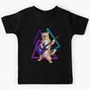 Guitar Cat- Rock Band Kitty Playing the Electric Guitar Kids T-Shirt