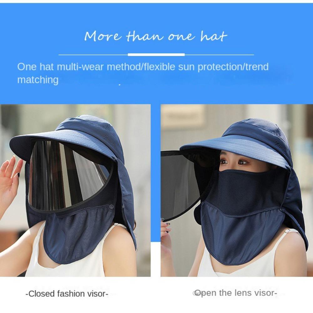 Polyester Sun Protection Hats UV Protection Sunscreen Hat Fashion Fisherman Hat  Summer