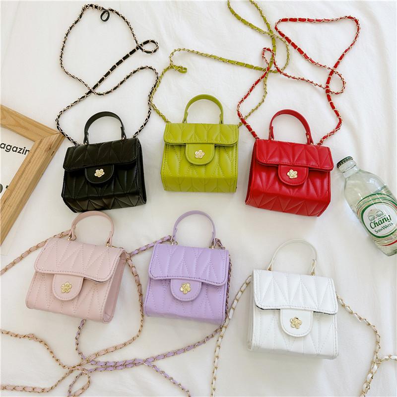 Stylish Toddler Girls Mini Shoulder Bag In Vibrant Colors With Chain Strap