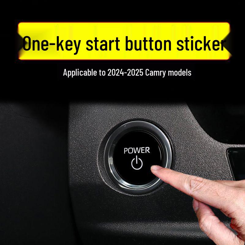 

Push-Button Start Switch Trim for 2024-2025 Toyota Camry 9th Gen Start button cover - Hybrid