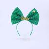 Irish Leprechaun Bowknot Hair Hoop Fashion Statement Karaoke Party Leprechaun for Irish Day Stage Photo Props