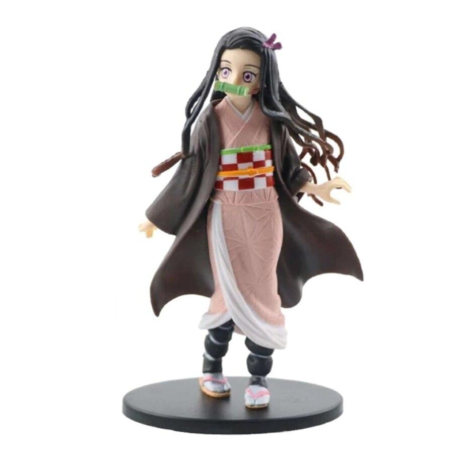 Zestaw figurek Demon Slayer Kamado Nezuko, 6 szt. 16 cm, Kolekcjonerski model anime, Figurka akcji, Prezent urodzinowy