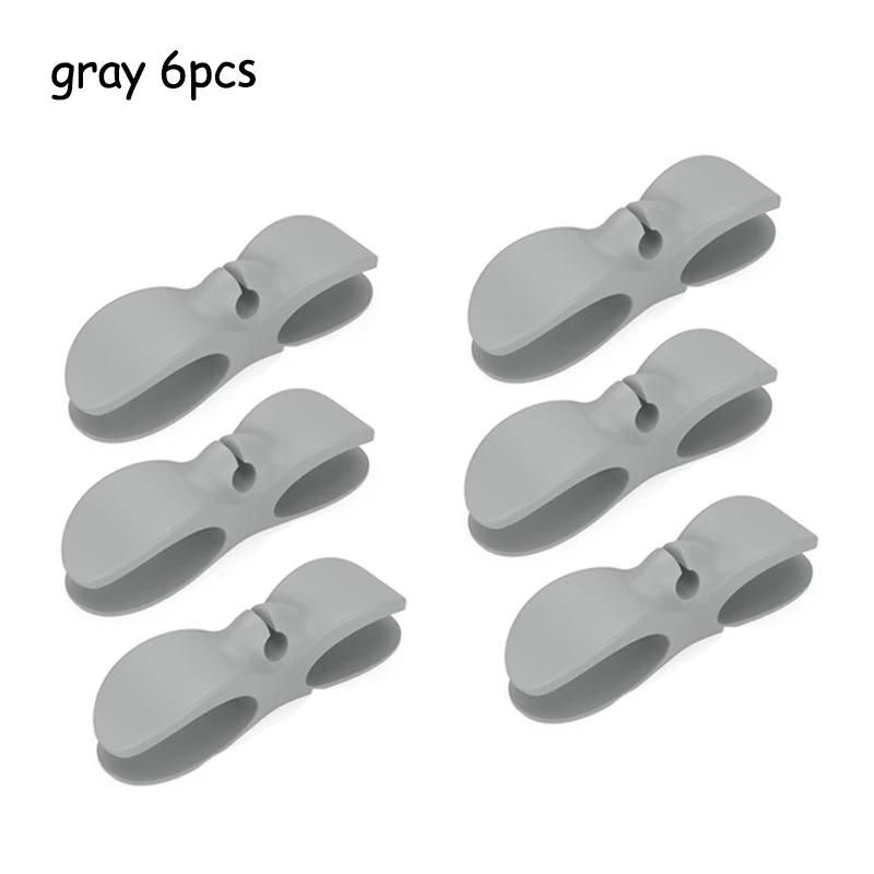 6PCS Kitchen storage wire winder, household traceless plug fixed power cord organizer wire and cable management home storage tools