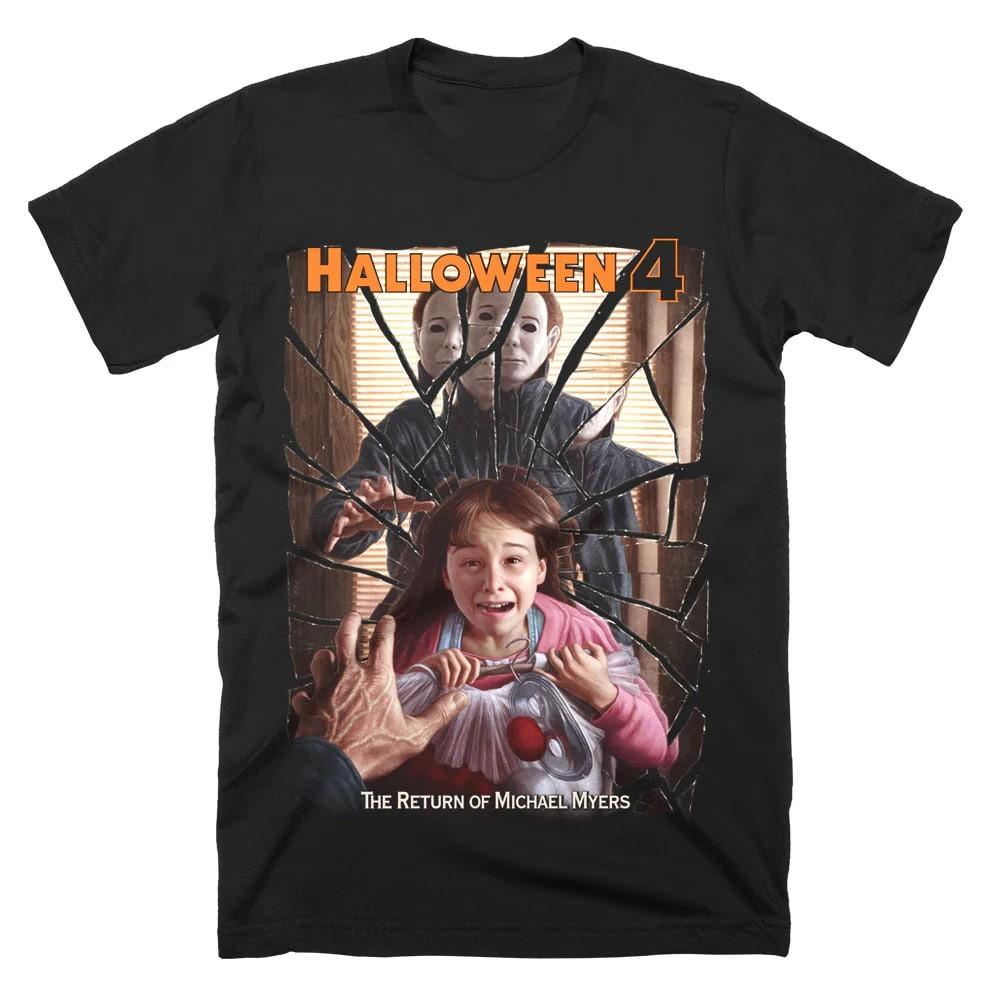 Halloween 4 Retro Graphic The Nightmare Isn t Over Horror Shirt M