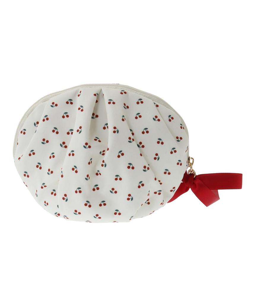 Maison de Fleur Cherry Print Pouch, Women's, Ivory
