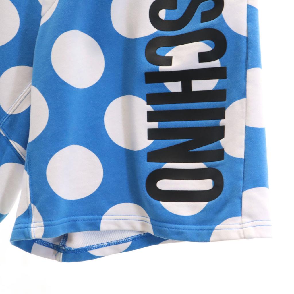 MOSCHINO Made in Portugal Dot Pattern sweat Shorts 48 Polka dot Women Used