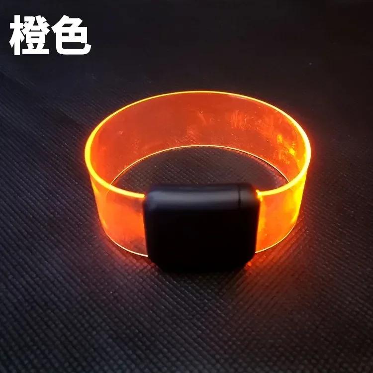 1pcs Party Luminous Bracelet Controlled Light Bracelet Led Light-emitting Bracelet Light Band Entertainment Party Wristband