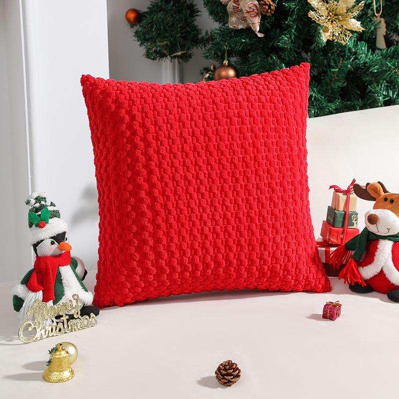 New Modern and Simple Corduroy Three-dimensional Bubble Pillow Pillow Case Fashionable Solid Color Cushion Pillow Case