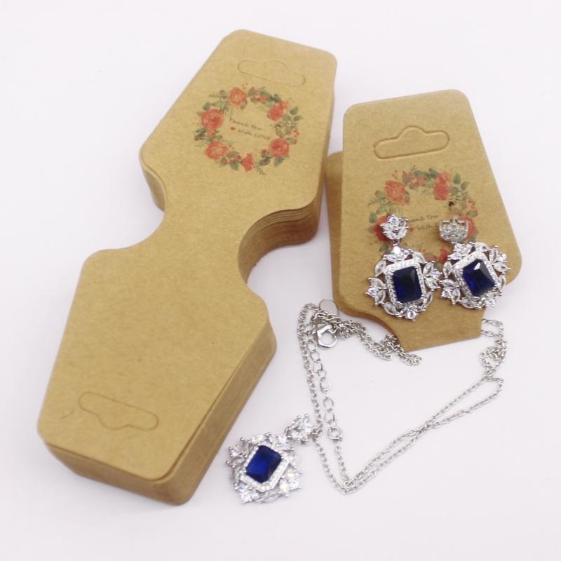 100pc/lot Multi Design Printed Jewelry Necklace Earring Set Card Flower and Bird Styles Hair Accessoreis Bracelet Dispaly Card