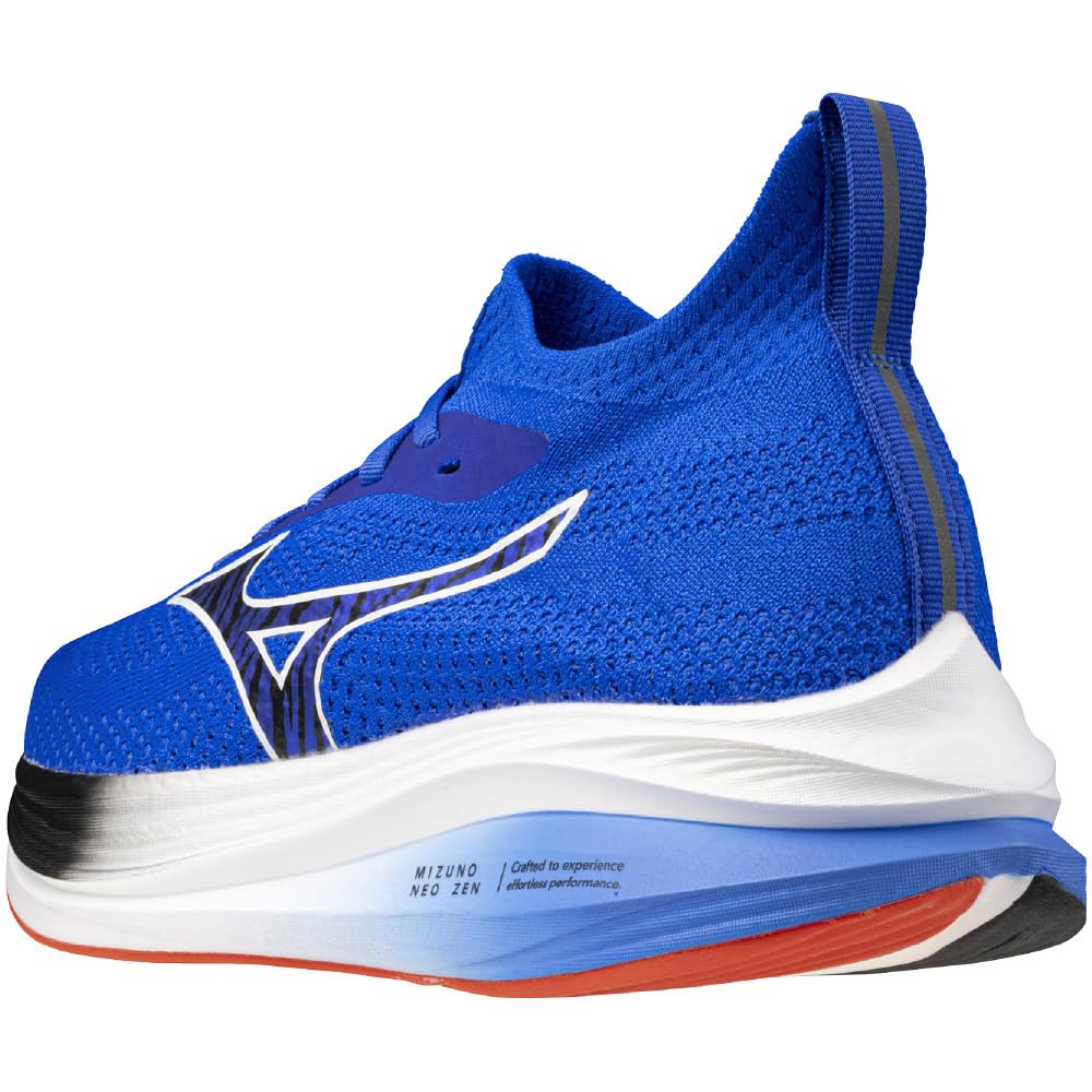 Mizuno NEO ZEN Running Shoes, Jogging, Marathon, Training, Sports, Lightweight, Resilient, Thick Sole, Akaoni x Aooni, Size 24.0 cm, 2E