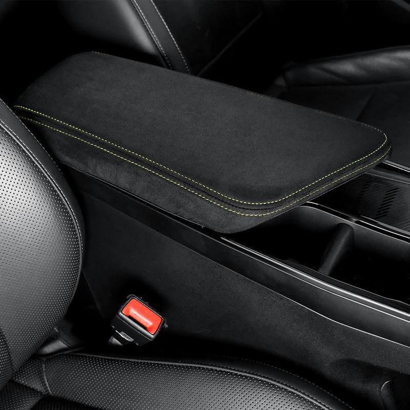For KIA EV6 -2026 Left-hand Drive Car Interior Accessories Centre Console Armrest Box Velvet Plastic Velour Protective Cover