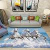 3D Horse Print Ara Rug Living Room Floor Mat Large Area Rug No Shedding Non-Slip Carpet for Bedroom Boys Girls Home Decor