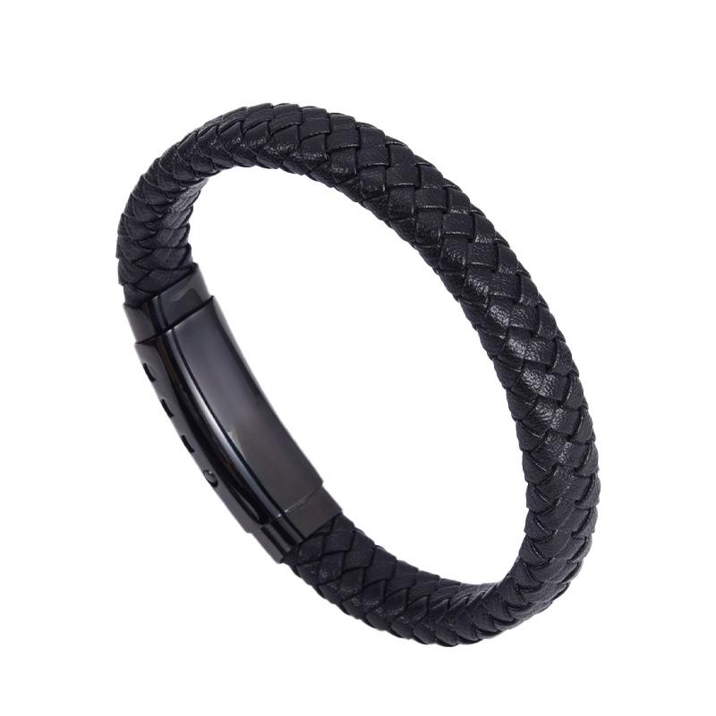 Кожаный браслет, Шнурок из коровьей кожи, Кожаный плетеный браслет, Декоративные украшения 7.5inch