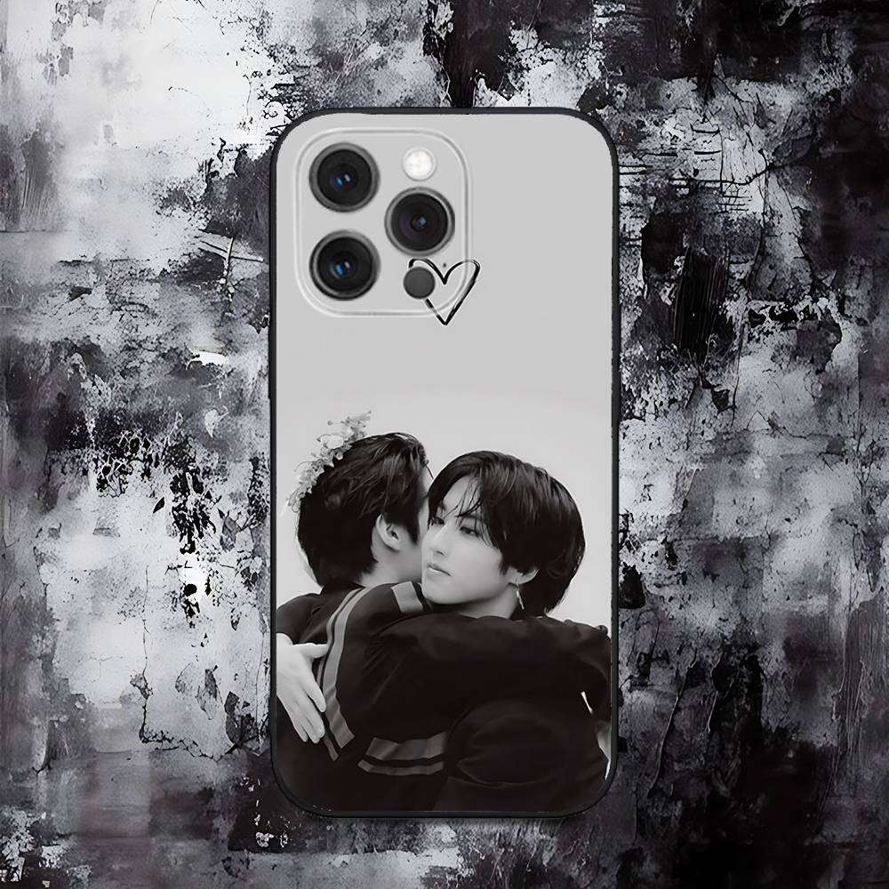 L-Lee K-Know and H-Han Phone Case For iPhone 16,15,14,13,12,11,Pro,Max,Plus,X,XS,SE,E,Mini,Soft Silicone Black Case