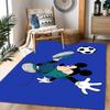 Mickey Mouse Castle Fantasy Disney Cartoon Theme Anti-Slip Rug - Polyester, Home Decor, Suitable for Bedrooms, Living Rooms, Doorways, and Studios