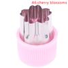 1Pc Various Shapes Vegetables Cutter Plastic Handle Portable Cook Tools Pink Stainless Steel Fruit Cutting Die Kitchen Gadgets