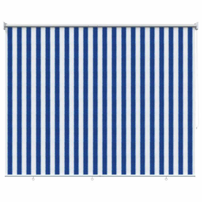Store enrouleur extérieur - MAISON EXCLUSIVE - 160gsm - HDPE - Bloque 90% UV - Bleu