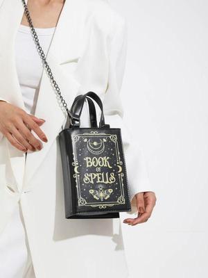 2025 Mała kwadratowa torba crossbody z ekscentrycznym nadrukiem graffiti