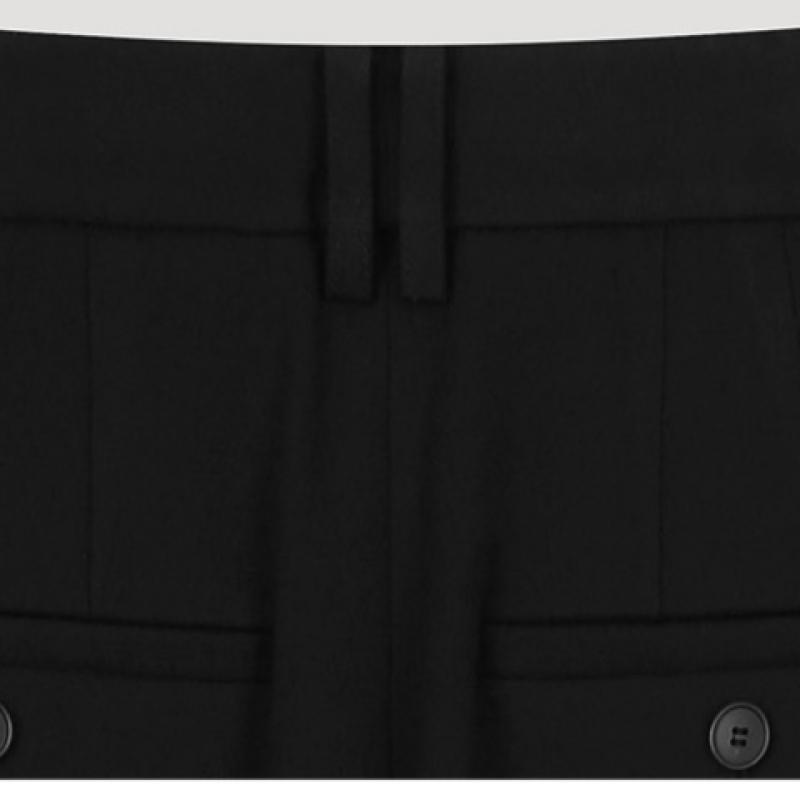  She S miSS  One Tuck Setup Wide pantS SwSSlo41020 Bk