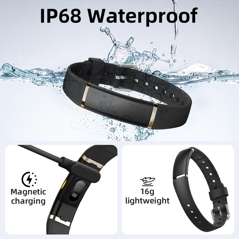 New Sports Fitness Tracker Smart Bracelet HRV Blood Oxygen Stress Monitor Watch Ip68 Waterproof Wristband For Android iOS