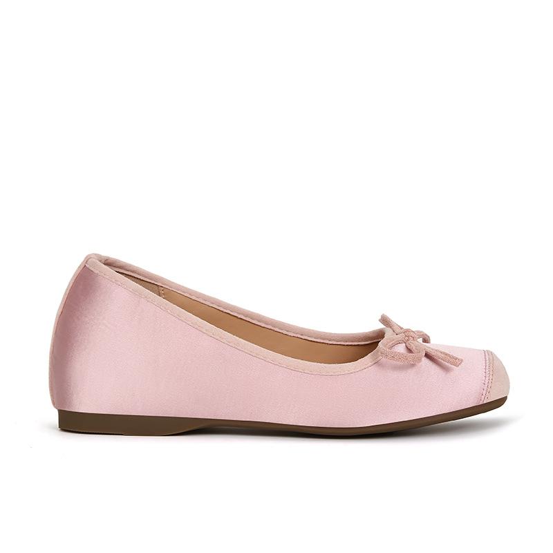 

Hair [] Comfort first~ 4.5cm inner height increase bow ballet single shoes women s bag head half drag 39