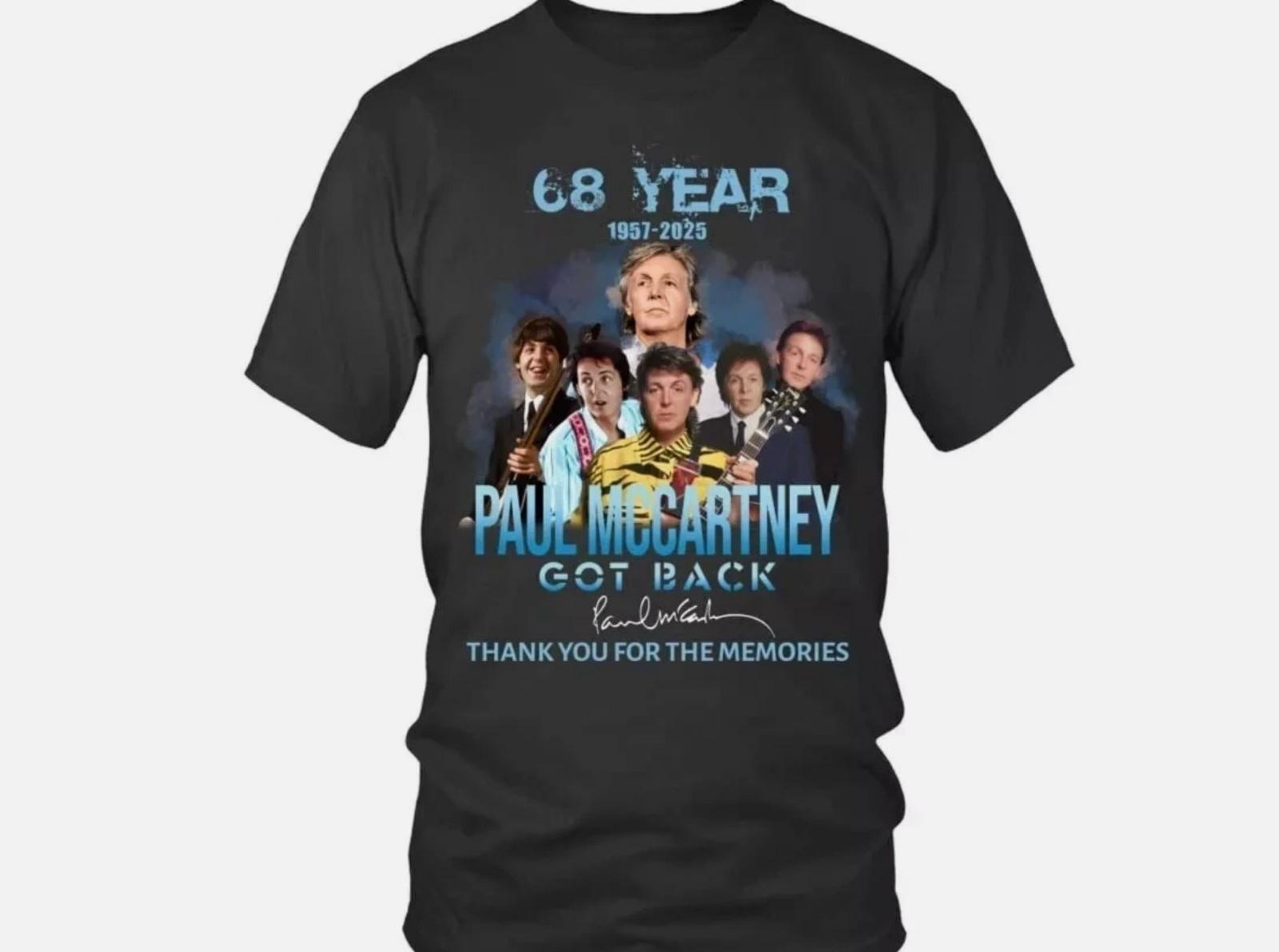 Paul McCartney 2025 anniversary BK Round neck T-Shirt Unisex XXXL