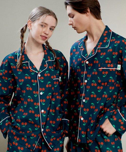 

[TSH] Couple Cherry Rayon Pajamas Set [Shipped from Korea] 100% Authentic Men 2size