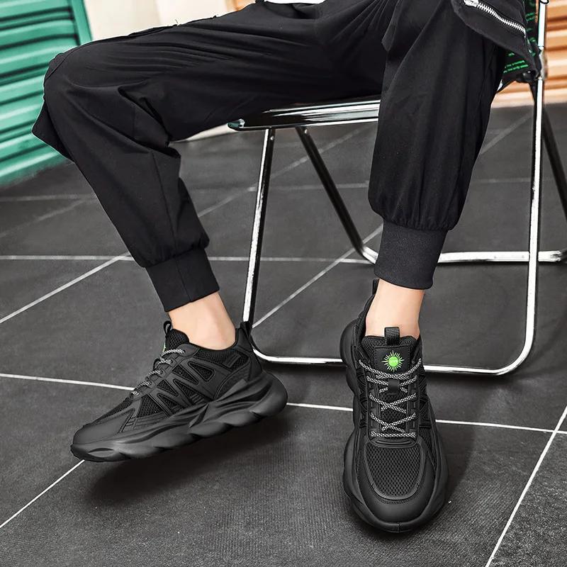 New Luxury Men'S Sneakers Mesh Breathable Exquisite Comfortable Soft Bottom Casual Shoes For Youth Sports Running Shoes