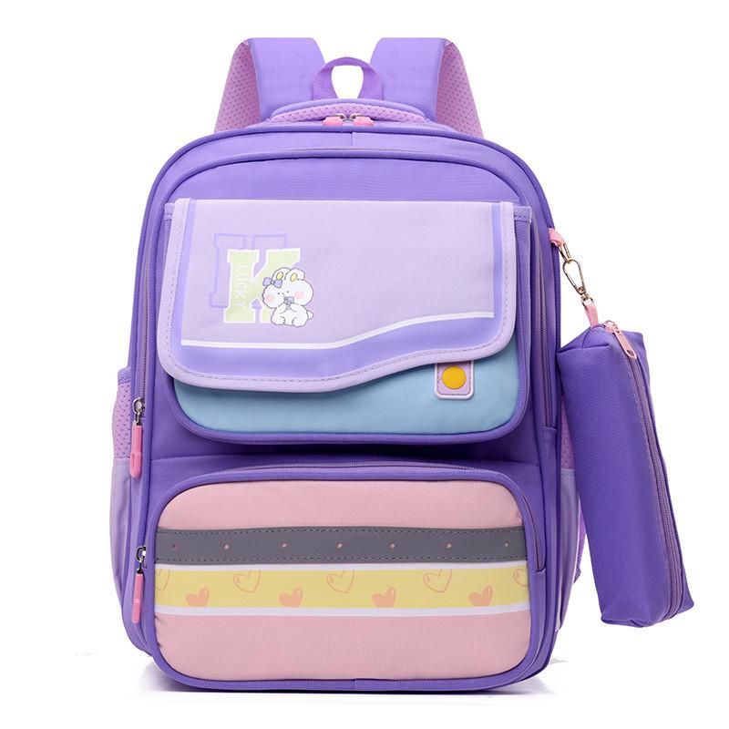 Adorable Girl's School Backpack For Primary Students With Trendy Color Combinations