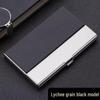 Men's and Women's Portable Stainless Steel Leather Business Card Holder