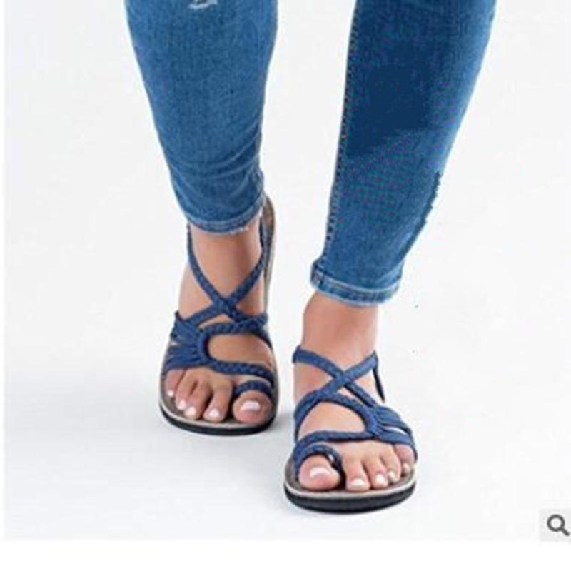 Bohemian Flat Flip Flops Sandals With Elegant Bandages For Stylish Summer Outings