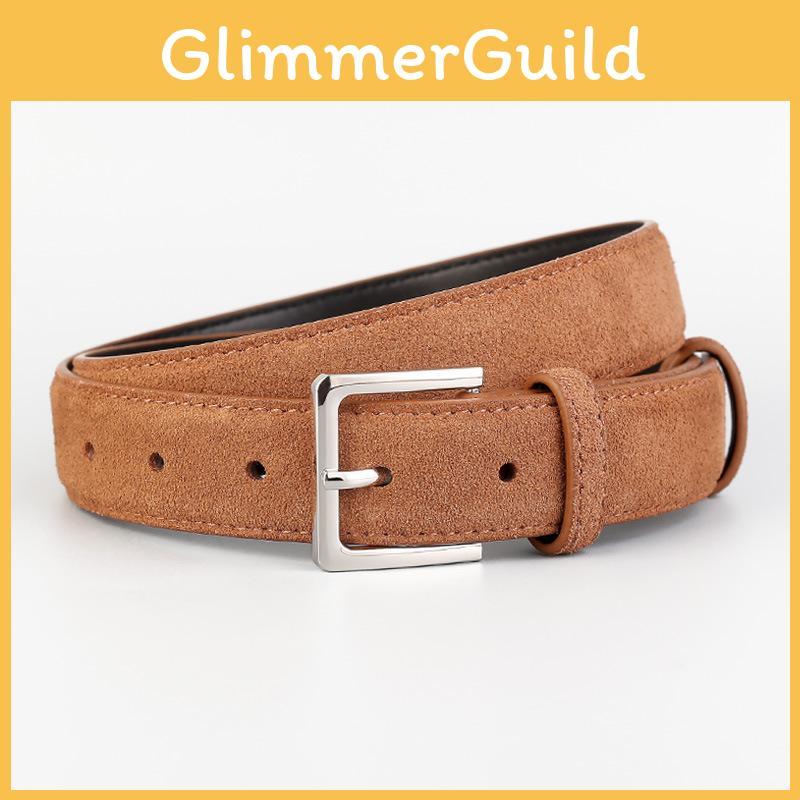 Ceinture Classique en Cuir pour Femme avec Boucle en Alliage pour un Usage Décontracté ou au Bureau
