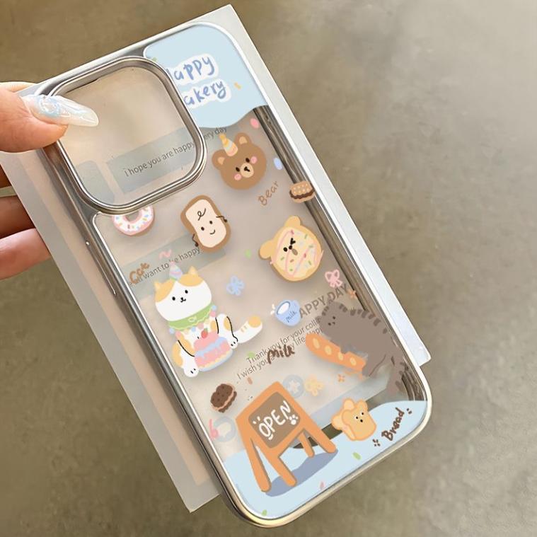 

Bear Dessert for Apple 17 Phone Case for IPhone16promax/15/14 Soft 13promax Brand New For Apple 7/For Apple 8