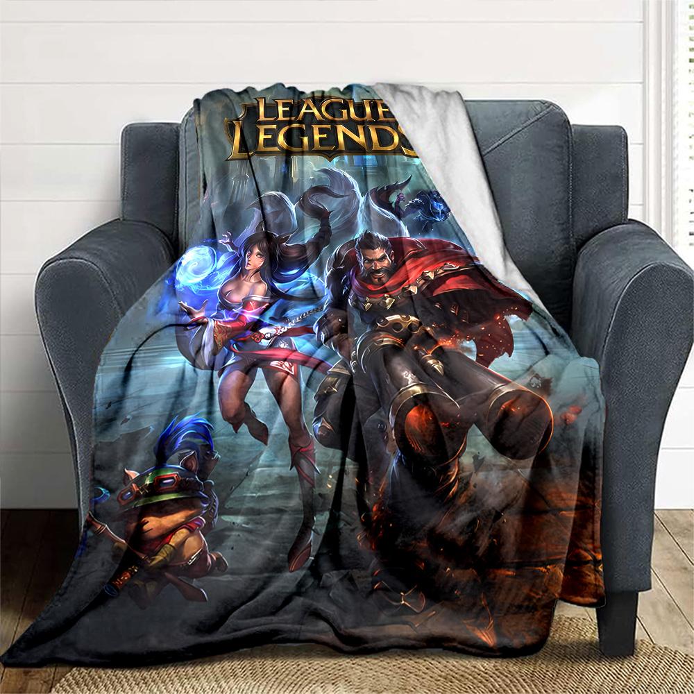 1pc Blanket - League of Legends Print Design,Lightweight Blanket for Sofa,Bed- Soft &Warm,Gift for All Seasons