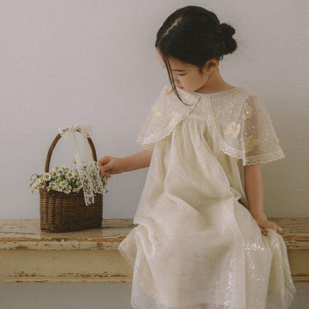 Little Ground Длинное платье-кейп 76122 400 03 IVORY/100