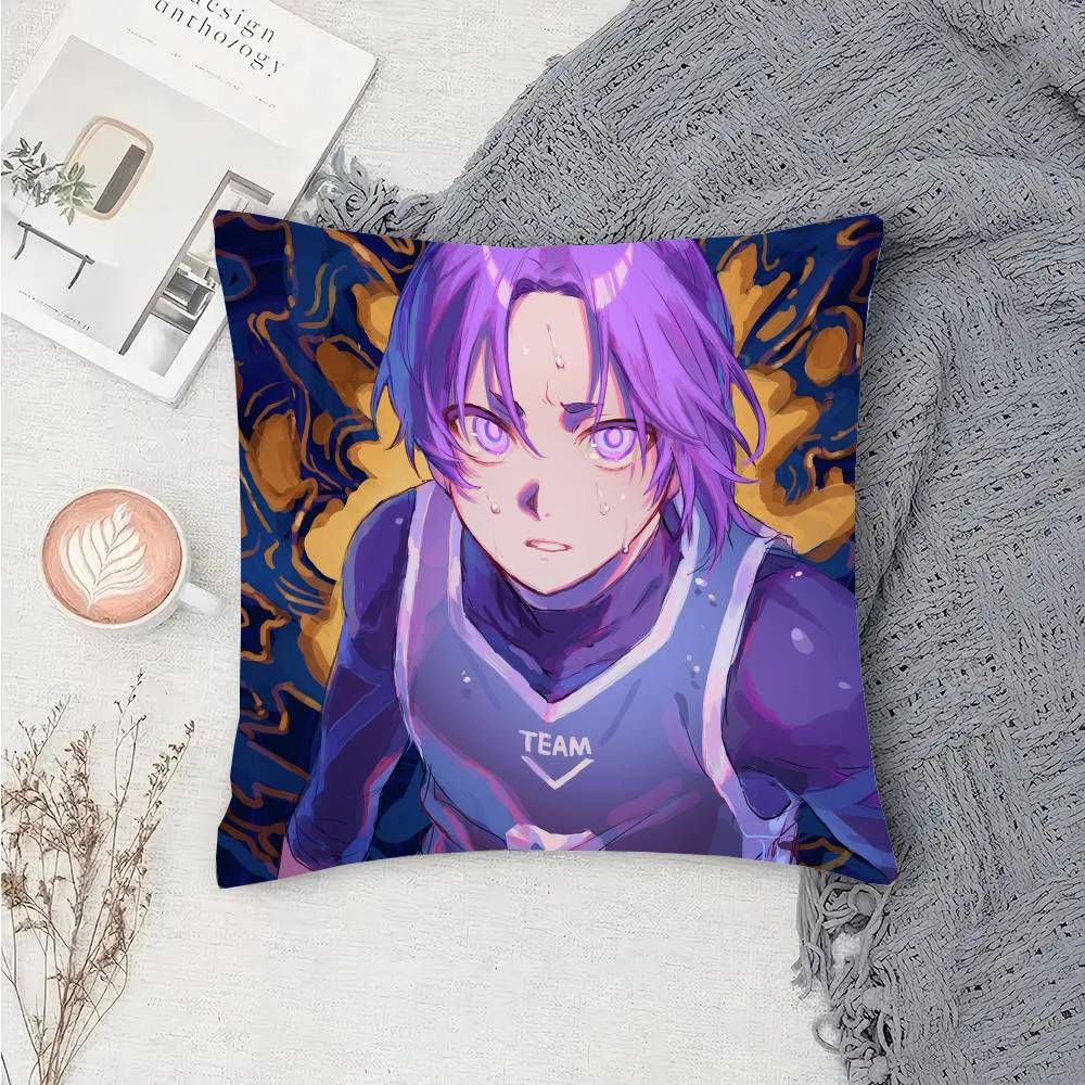 Reo Mikage Anime Blue Lock Pillow Case Sofa Cushion Cover Room Home Decoration