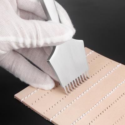 2.7mm 3.85mSharp Pricking Iron French Style Leather Chisel Polished Die-Steel Chisel Punching Tool Kits for Leather Working Tool