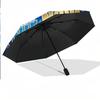 8 Rib Auto Folding Umbrella FC Zürich Print Custom Name Text Portable Rain Gear
