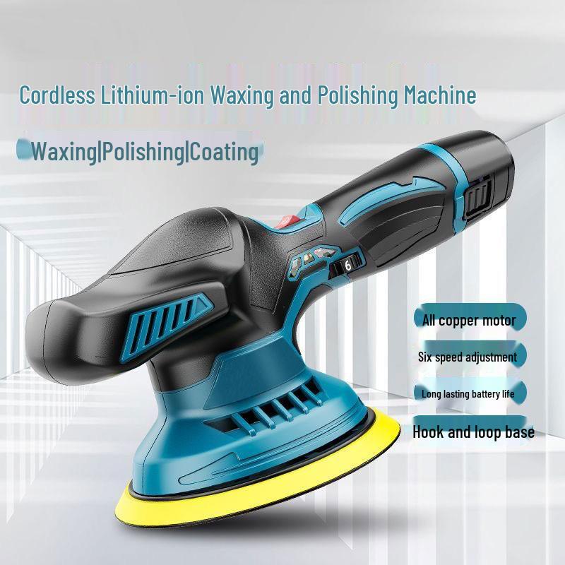 Автомобильный полировщик и инструмент для нанесения воска, 6 дюймов, 12 В, литий-ионный аккумулятор