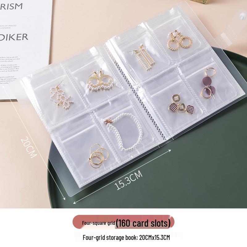 Anti-Oxidation Portable Jewelry Box for Earrings, Studs, Necklaces, Rings - Transparent Storage Bag