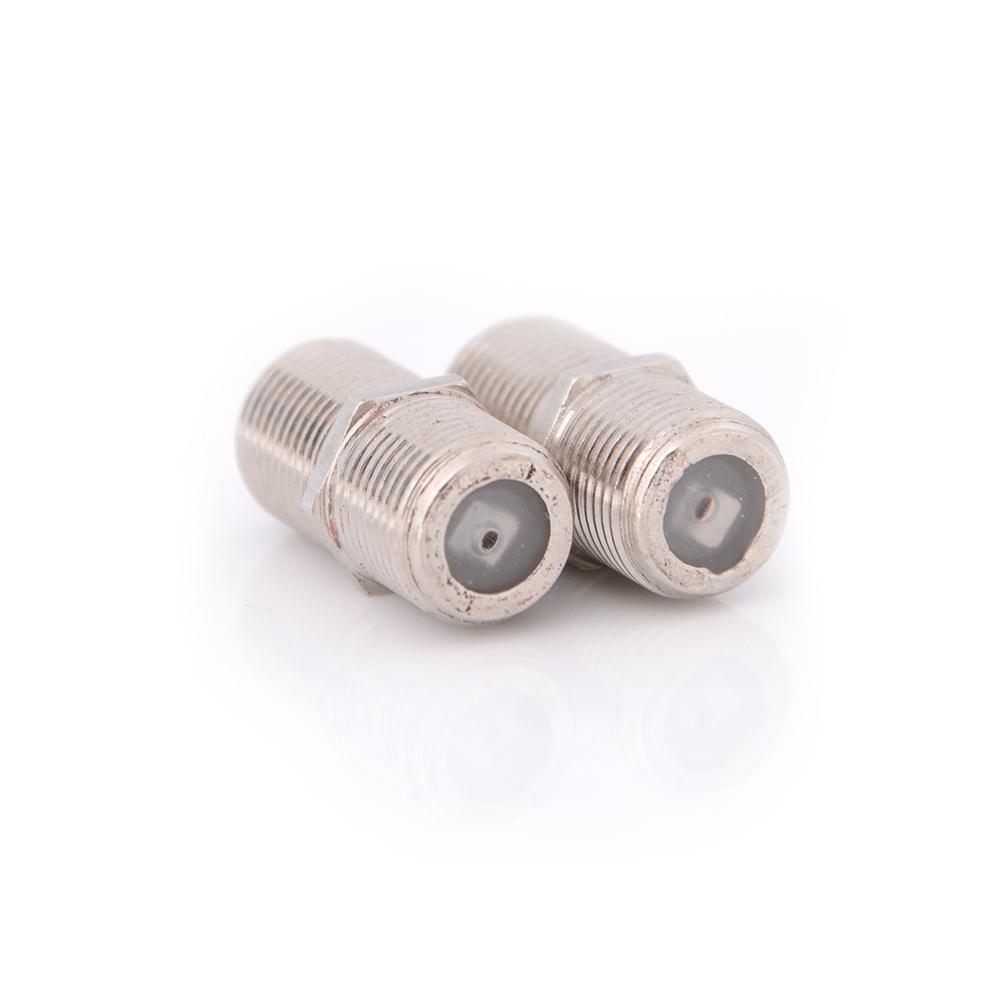 10pcs/Pack Aluminium Alloy Female F Connector Joiner Coupler Barrels Satellite/Cable TV Connector Adapter RG6 Coax Coaxial