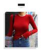Korean Dongdaemun Slimming Long-Sleeve Figure-Flattering Women's Base Layer Top with Same-Day Delivery