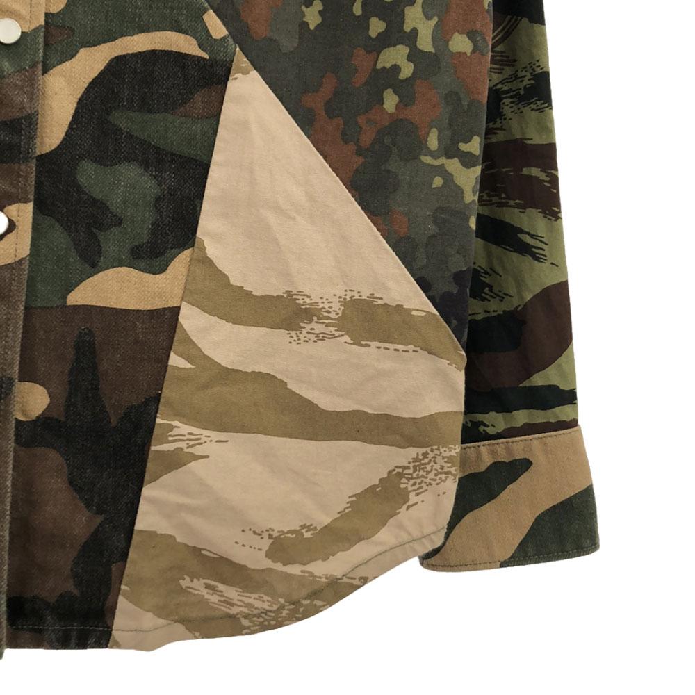 H.R.REMAKE Made In Japan Camouflage Camouflage Long Sleeve Military Shirt Women Used