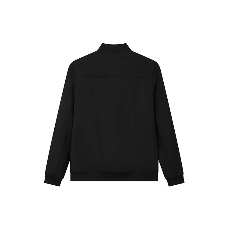 Fila Business Casual Solid Color Sports Woven Jacket Men Jacket Black F11M212703FBK