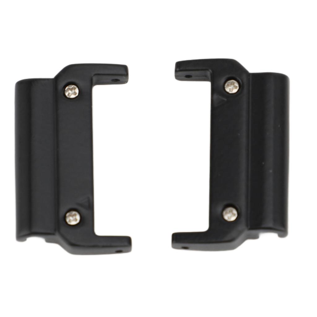 1 Pair Metal Watch Band Adapter for Quick Fit Watch Replaceable Connector for Replacement Black