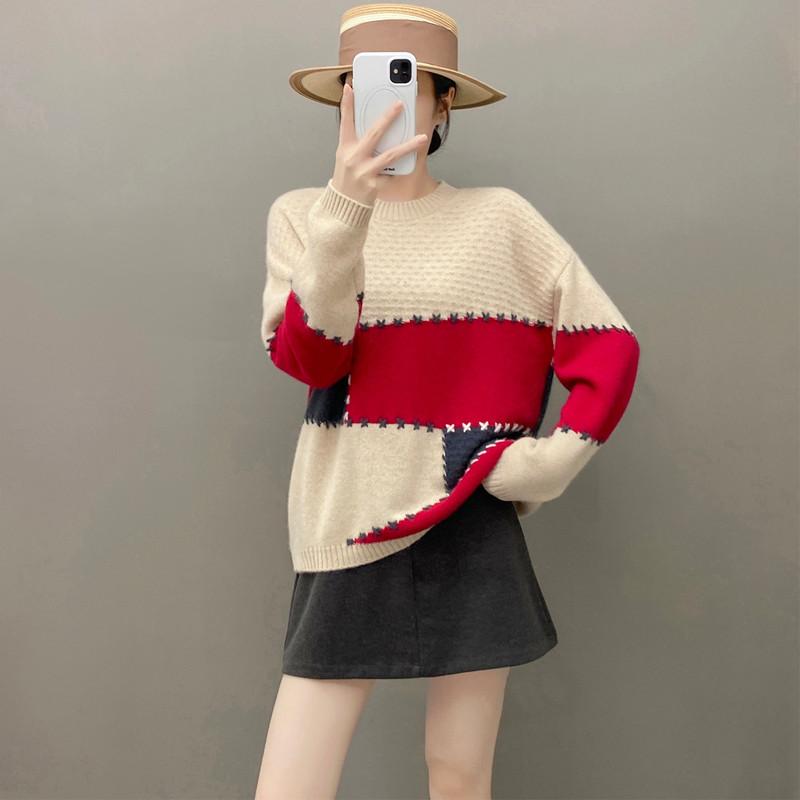 Qinghe 100% Pure Cashmere Women's Sweater - Ultra Soft Luxury Winter Pullover