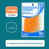 10Pcs Interdental Brush L-shaped Oral Interdental Brush Gap Brush Teeth Cleaning Brush
