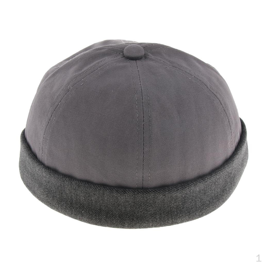 Мужская Женская Модная Уличная Шляпа Докер Кепка-Скэллиап Без Полей Матросская Кепка