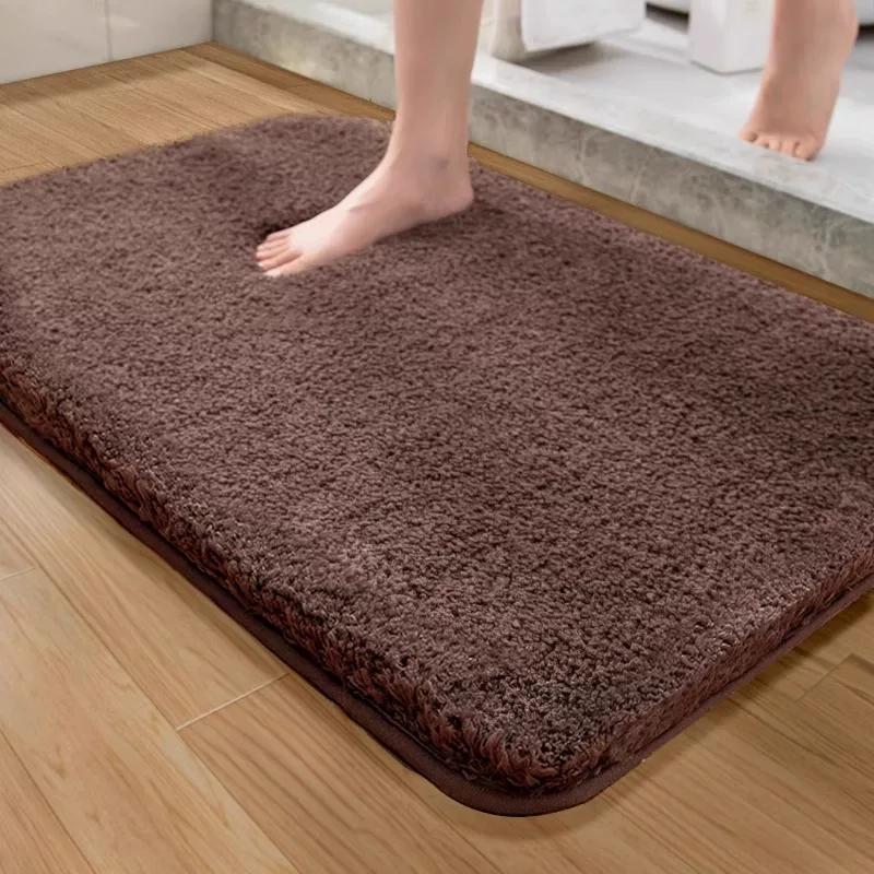 Japanese-Style Bathroom Floor Mat, Absorbent Door Mat, Quick-Dry Foot Mat, Non-Slip Toilet Carpet, Restroom Mat